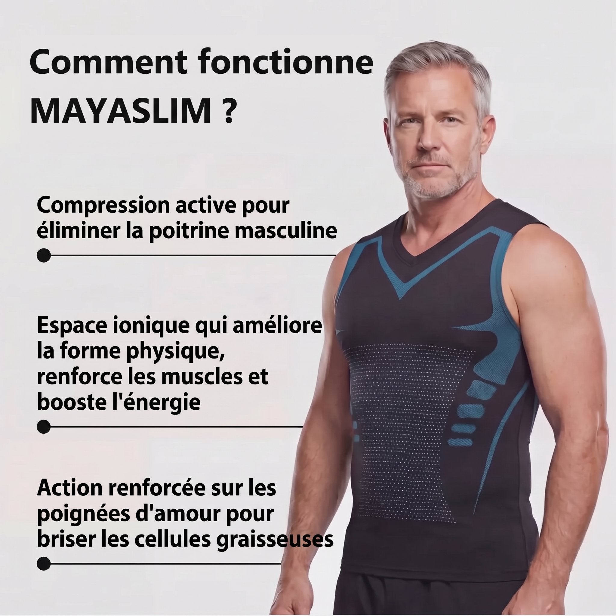 Débardeur Gainant Col V Homme Maya Slim - Maya Slim