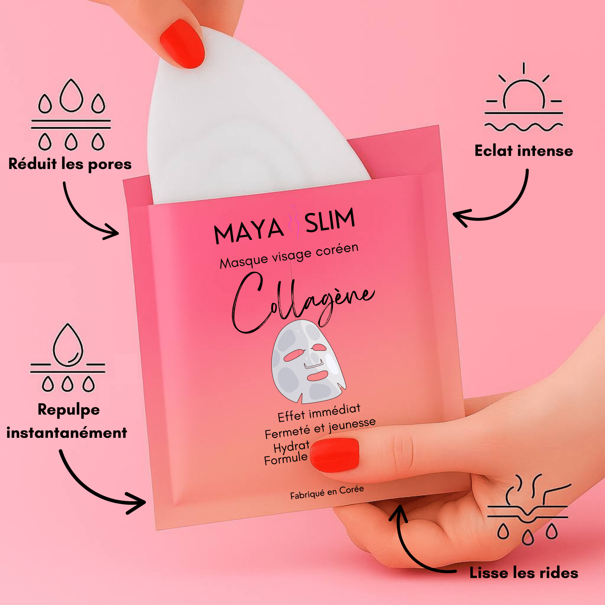 Masque Collagène Coréen - Maya Slim
