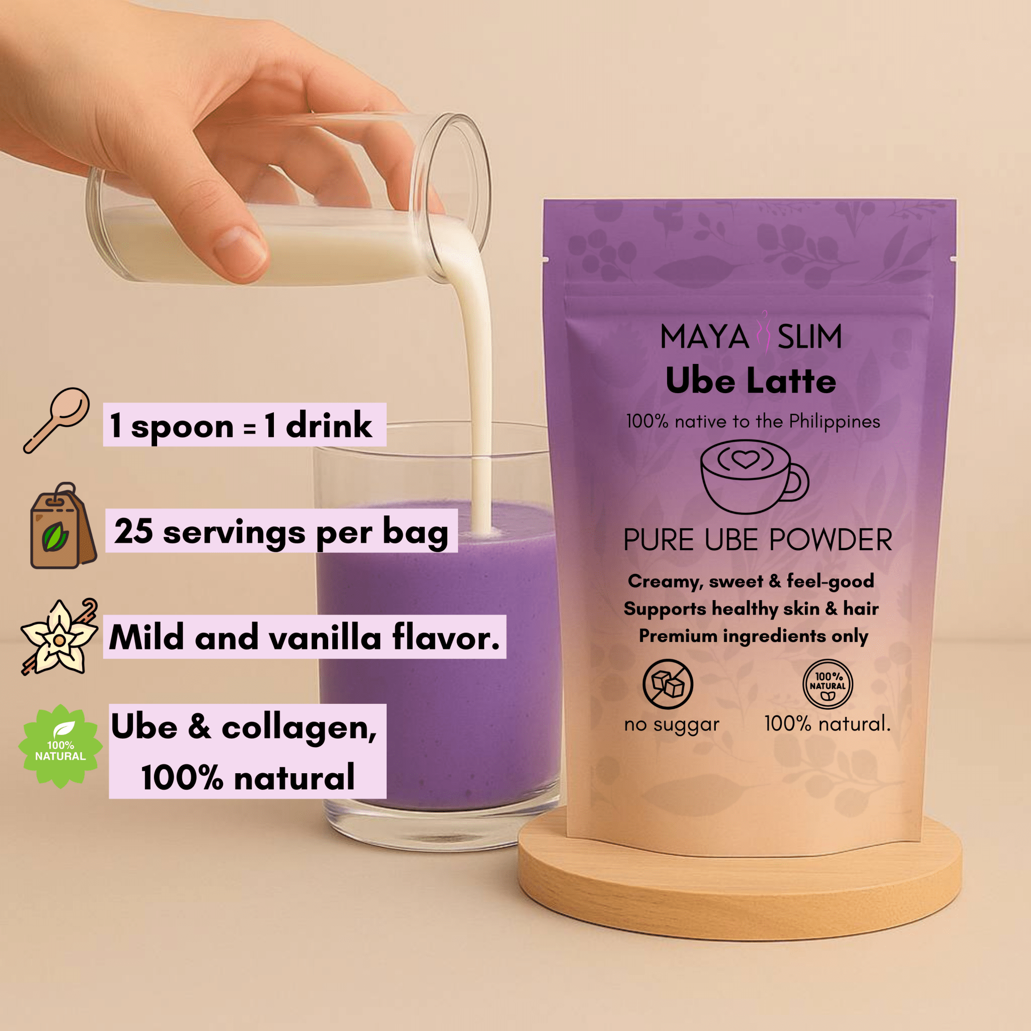 Ube Latte - Maya Slim
